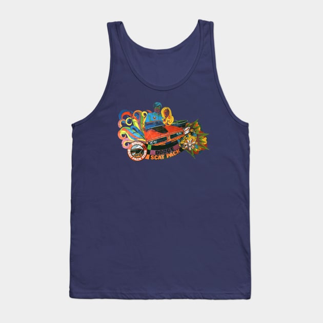 Dodge Scat Pack Tank Top by retrorockit